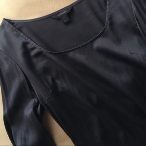 Express Long Sleeve Silk Dress